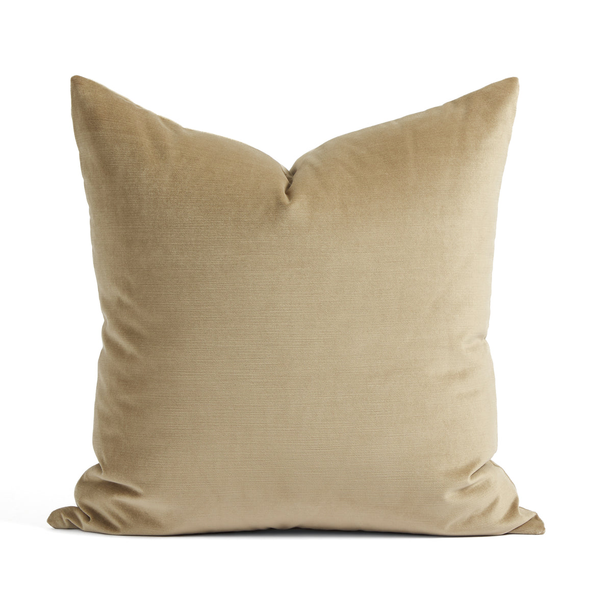 Tonic Living Sterling Velvet 20x20 Pillow in Bark, a warm brown velvet throw pillow with subtle linear texture.