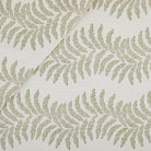 Tonic Living Swoon Sunbrella Outdoor Fabric in Sage, a sage green and white indoor/outdoor upholstery fabric with botanical stripe.
