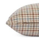 Close up side zipper view of Vesper Plaid 14x20 houndstooth lumbar cushion by Tonic Living.