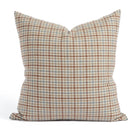Vesper Plaid 20x20 houndstooth throw pillow in beige, blue, and rust by Tonic Living.