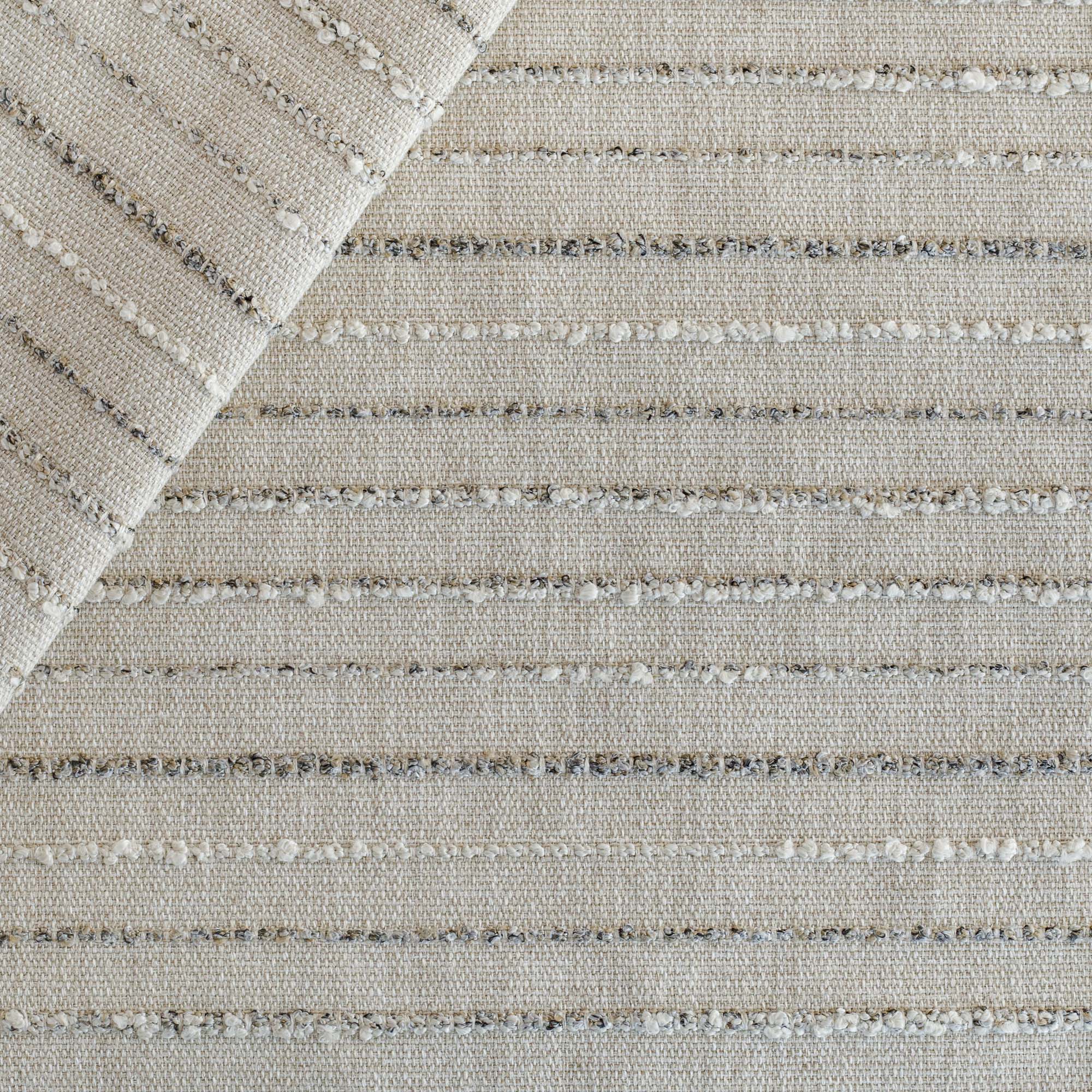 a neutral textured striped multi-use fabric