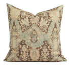 Tonic Living Zuri 22x22 Pillow in Driftwood, a faded medallion throw pillow with vintage kilim-inspired pattern.