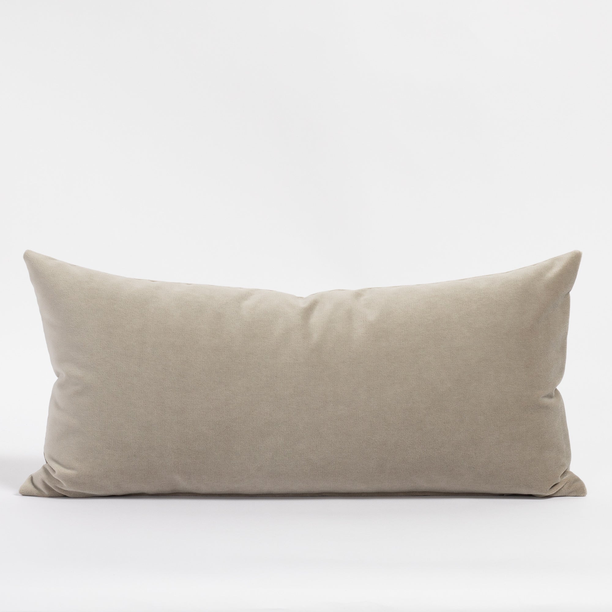 Mason velvet 12x24 lumbar pillow, a mid gray velvet pillow from Tonic Living