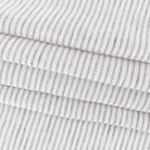 Verona Stripe, an ivory with black stripe linen fabric from Tonic Living