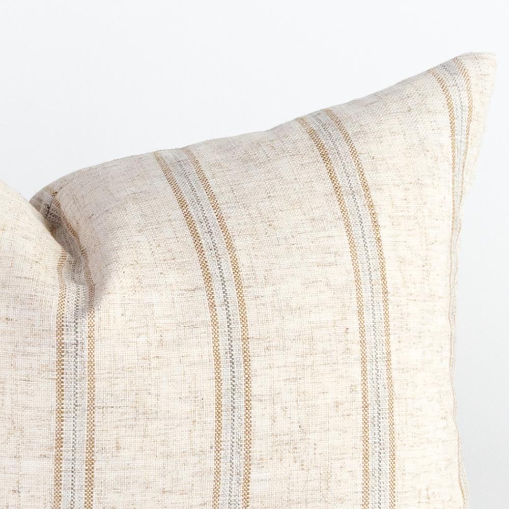 Yarmouth Stripe 14x20 Lumbar Pillow, Sandstone – Tonic Living