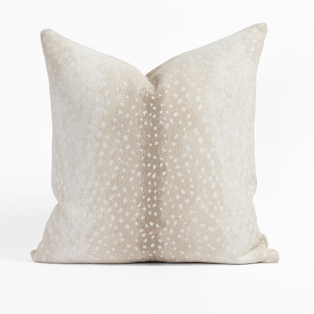 Ansel beige cream taupe animal pattern indoor outdoor pillow from Tonic Living