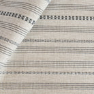Anya stripe oatmeal cream and gray striped performance upholstery fabric : view 2