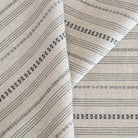 Anya stripe oatmeal cream and gray striped performance upholstery fabric : view 6