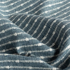 Arren Stripe Fabric Chambray, a light denim blue and white striped home decor fabric : view 5