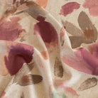 Aubrey Blush a raspberry pink , coral and brown floral print fabric from Tonic Living
