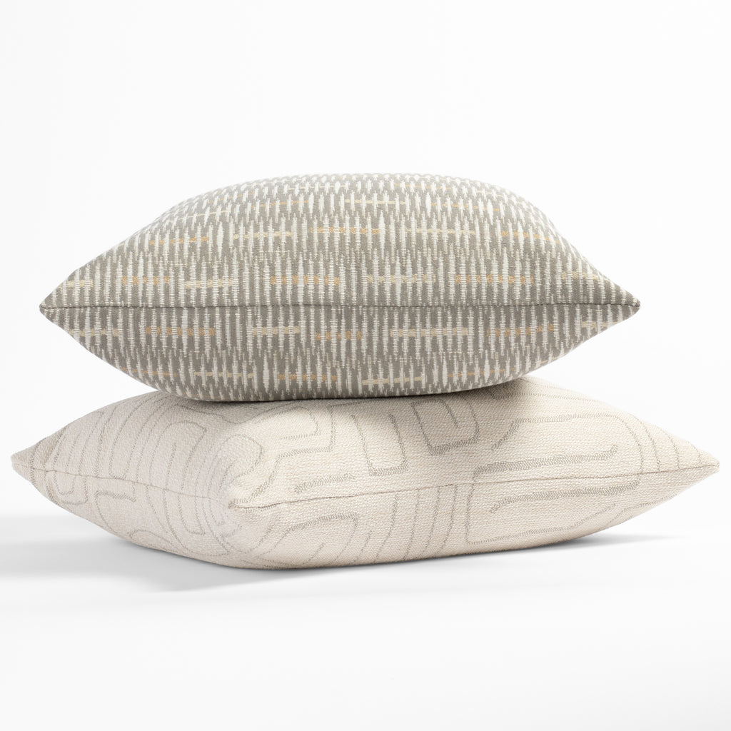 modern graphic neutral patterned throw pillows from Tonic Living
