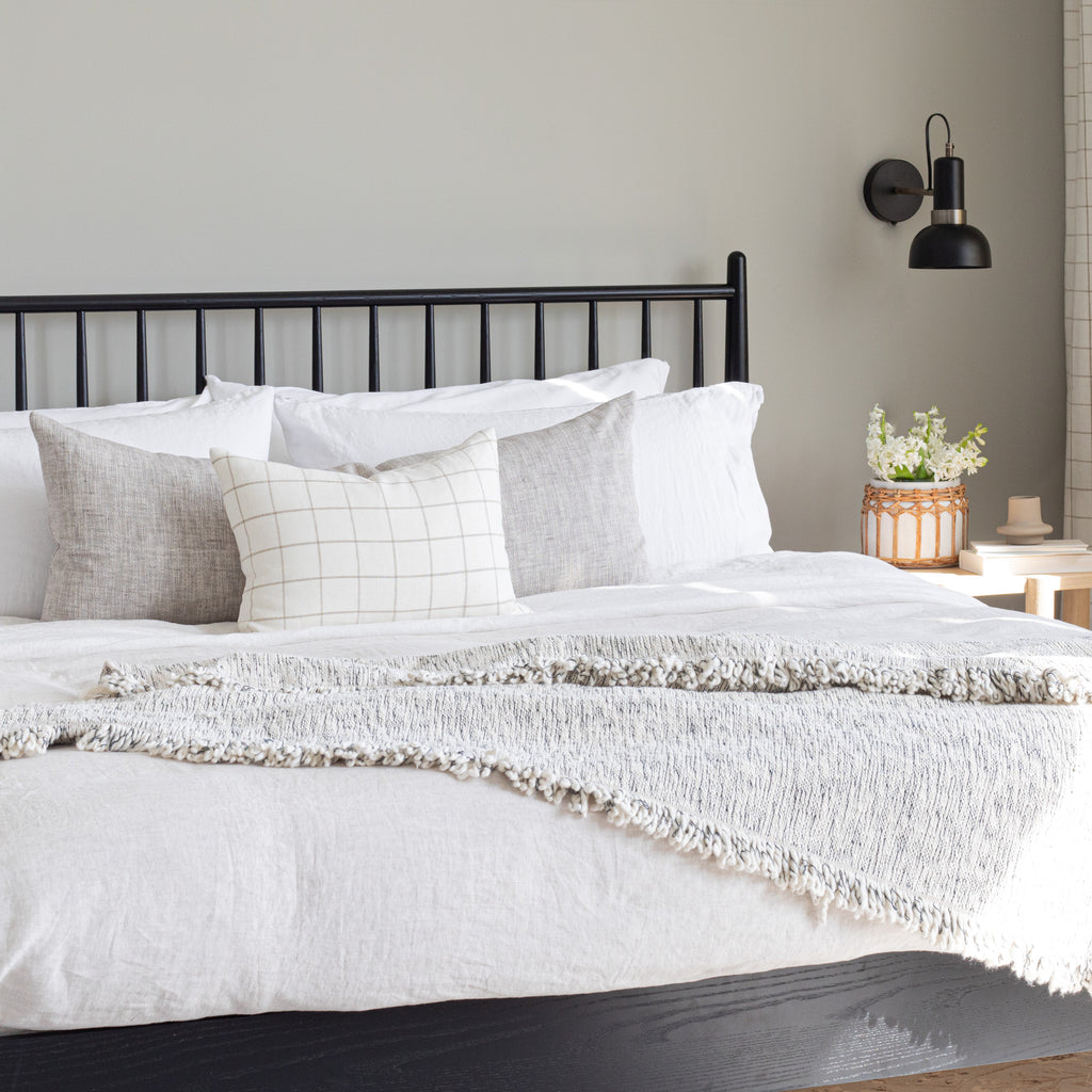 neutral king bed pillows by tonic living