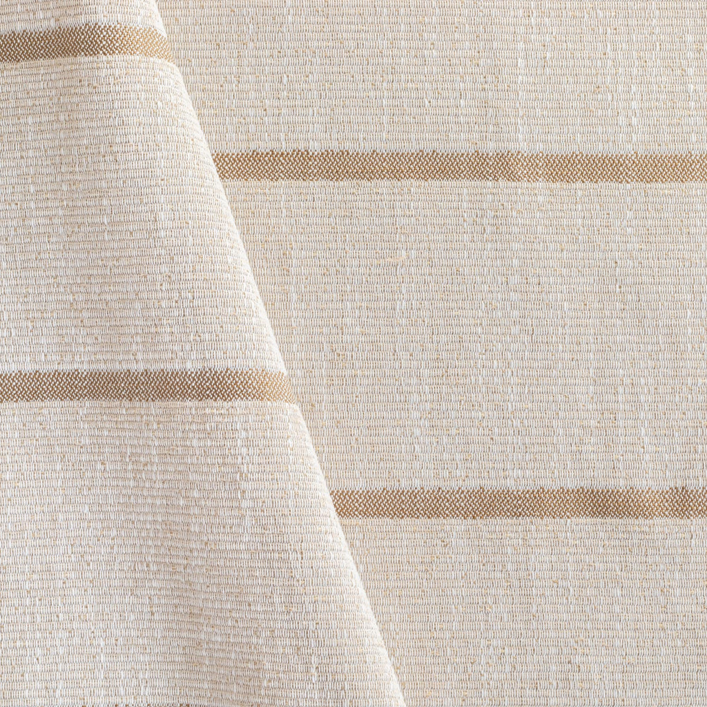 a beige and light brown stripe fabric from Tonic Living