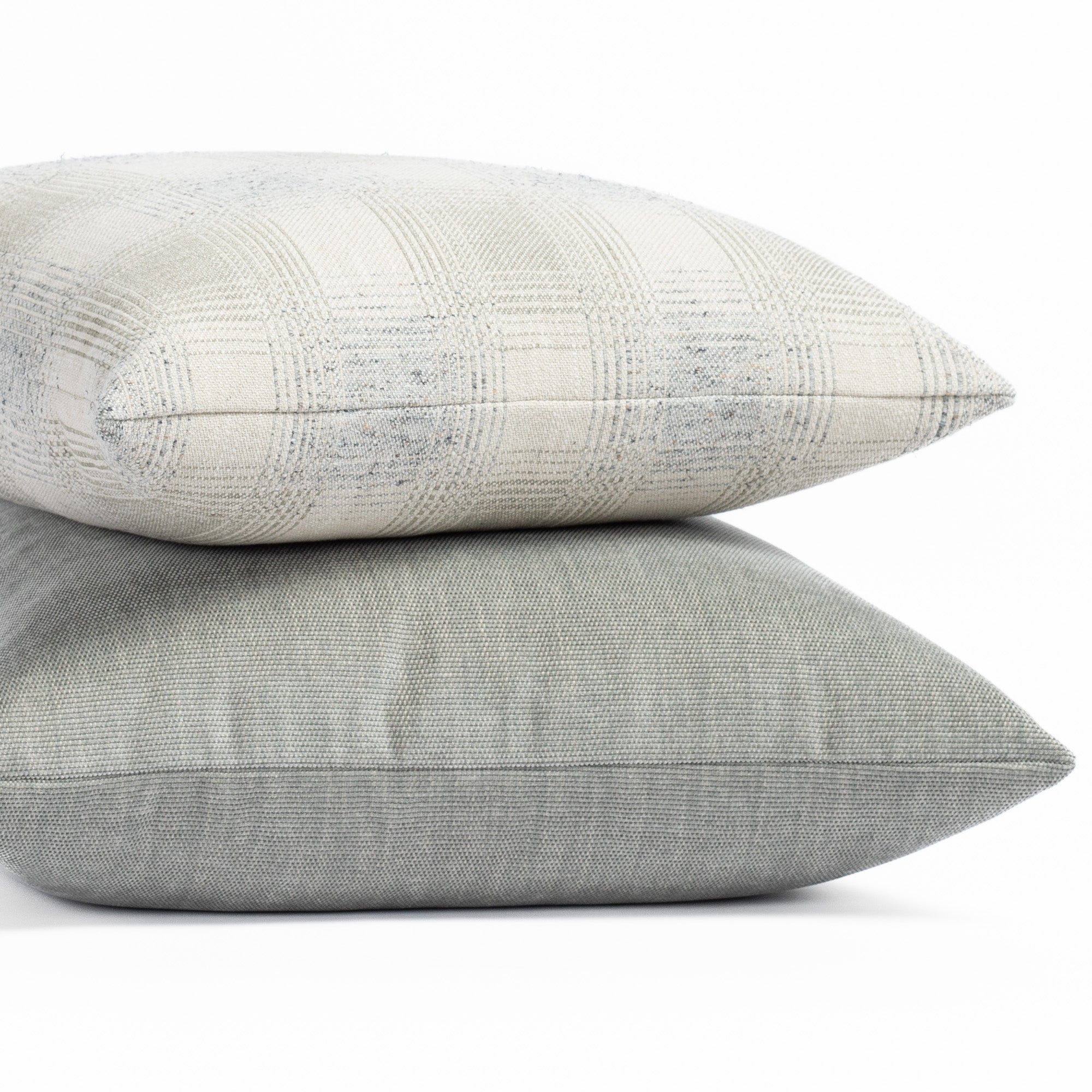cool blue gray pillows from Tonic Living