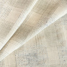 a light gray and denim blue plaid multi-purpose fabric