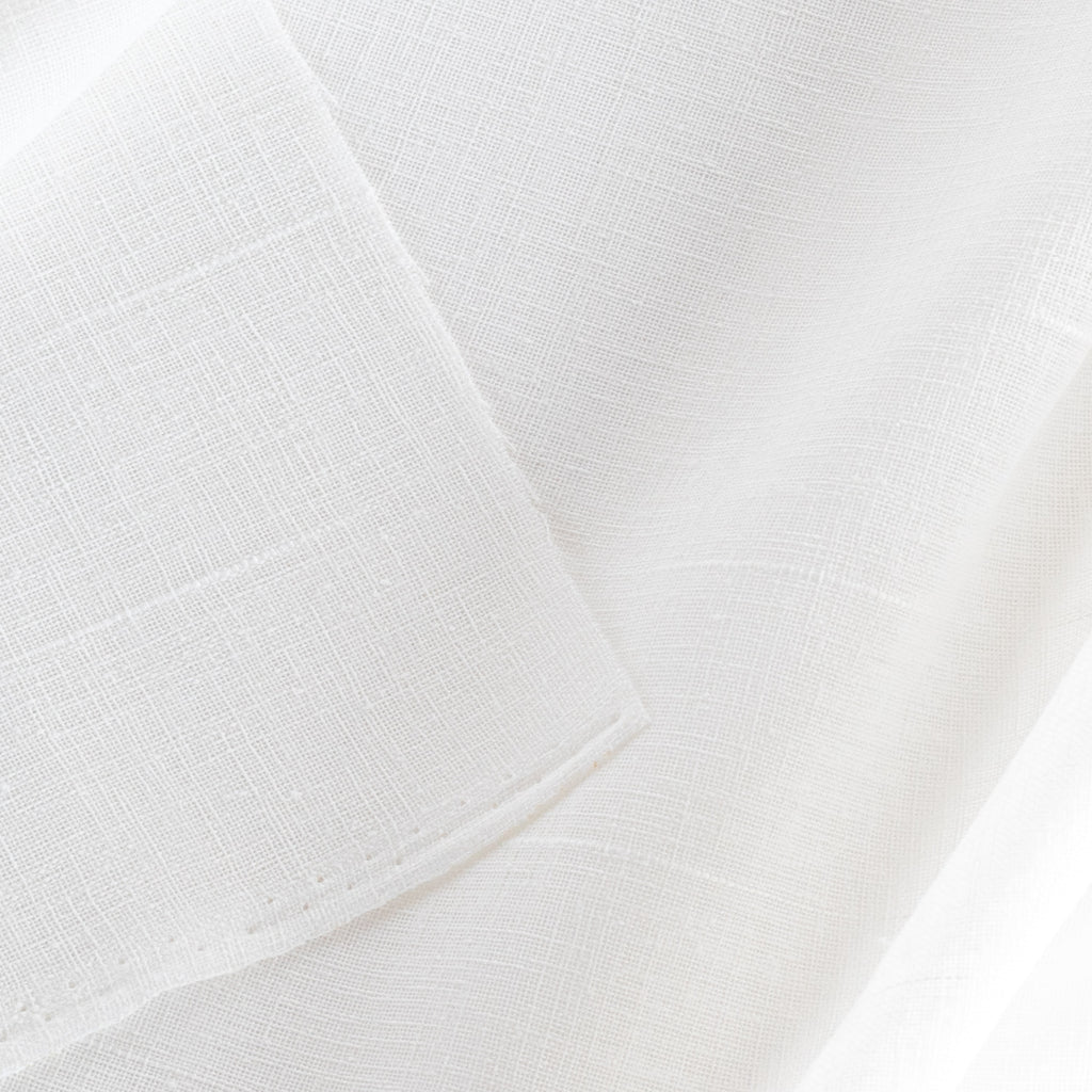 Della Sheer White drapery curtain fabric : view 4