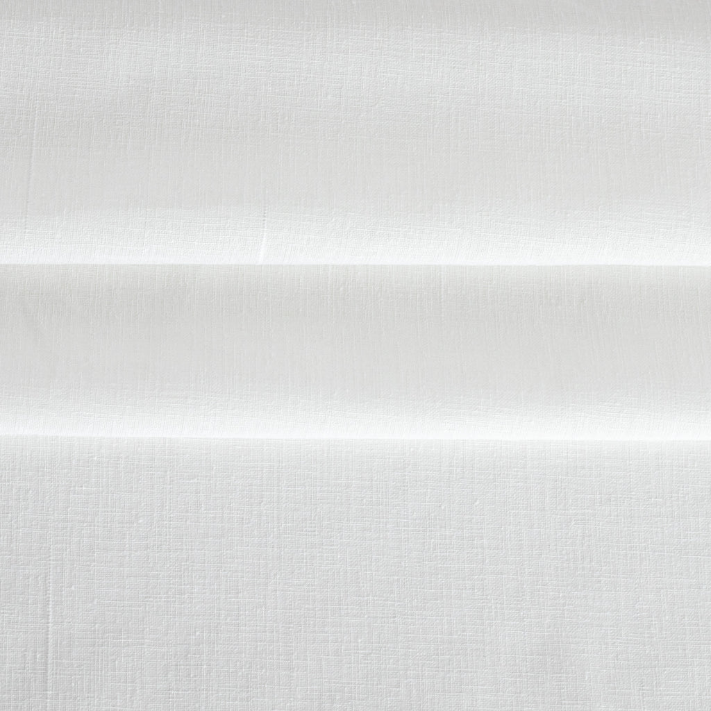 Della Sheer White drapery curtain fabric : view 5