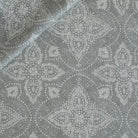Dixie Sea Glass blue-gray floral medallion print cotton fabric from Tonic Living