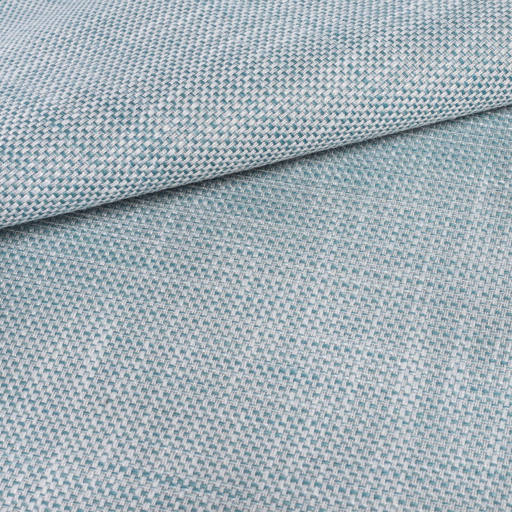 Ernesto Riviera, a gray blue indoor outdoor fabric: close up view