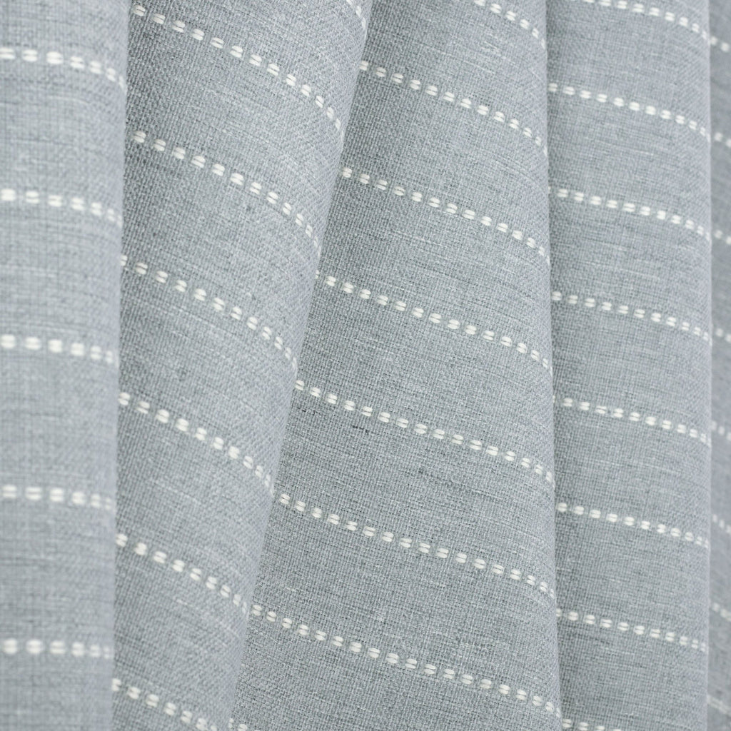 Fontana Cloud, a pale blue gray and white stripe indoor outdoor fabric : view 3