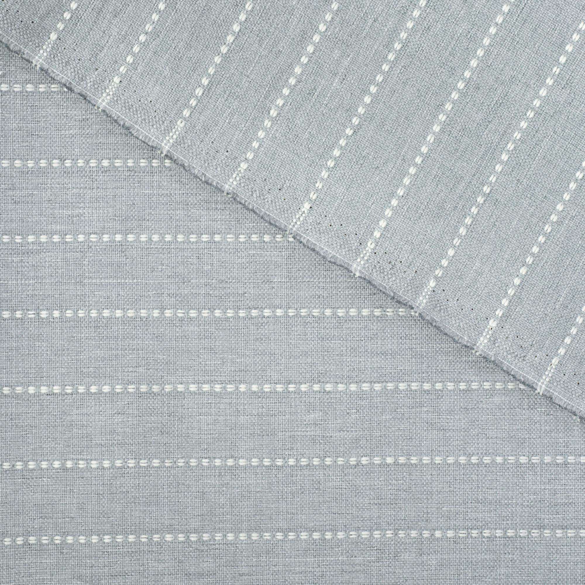 Fontana Cloud, a pale blue gray and white stripe indoor outdoor fabric : view 4