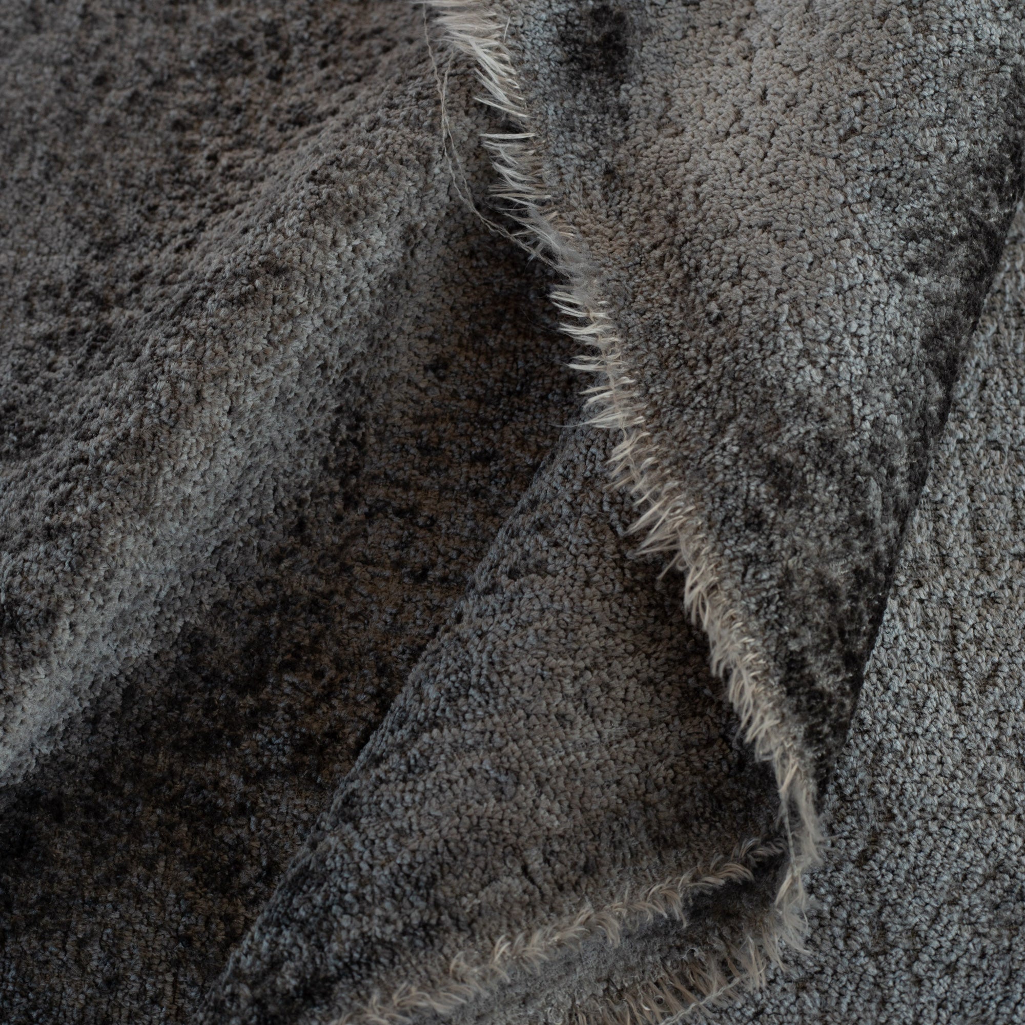 Ginsberg Velvet Pewter, a charcoal gray brushed velvet upholstery fabric : view 5