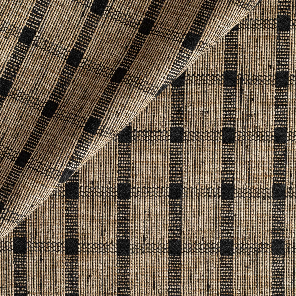 a brown and black woven check Tonic Living fabric