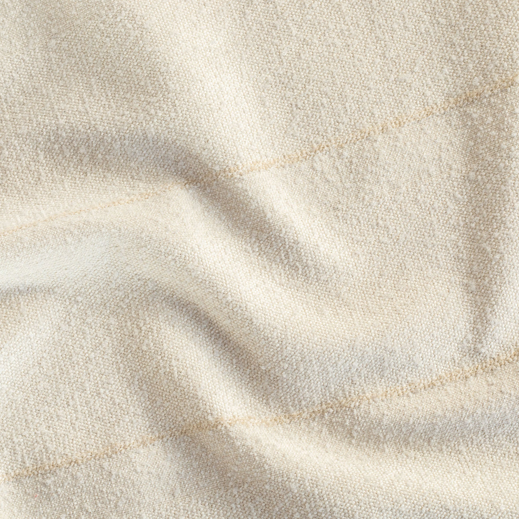 Hartford Linen textured cream tonal stripe upholstery fabric from Tonic Living