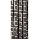 karru dark gray and beige kuba inspired print drapery fabric 