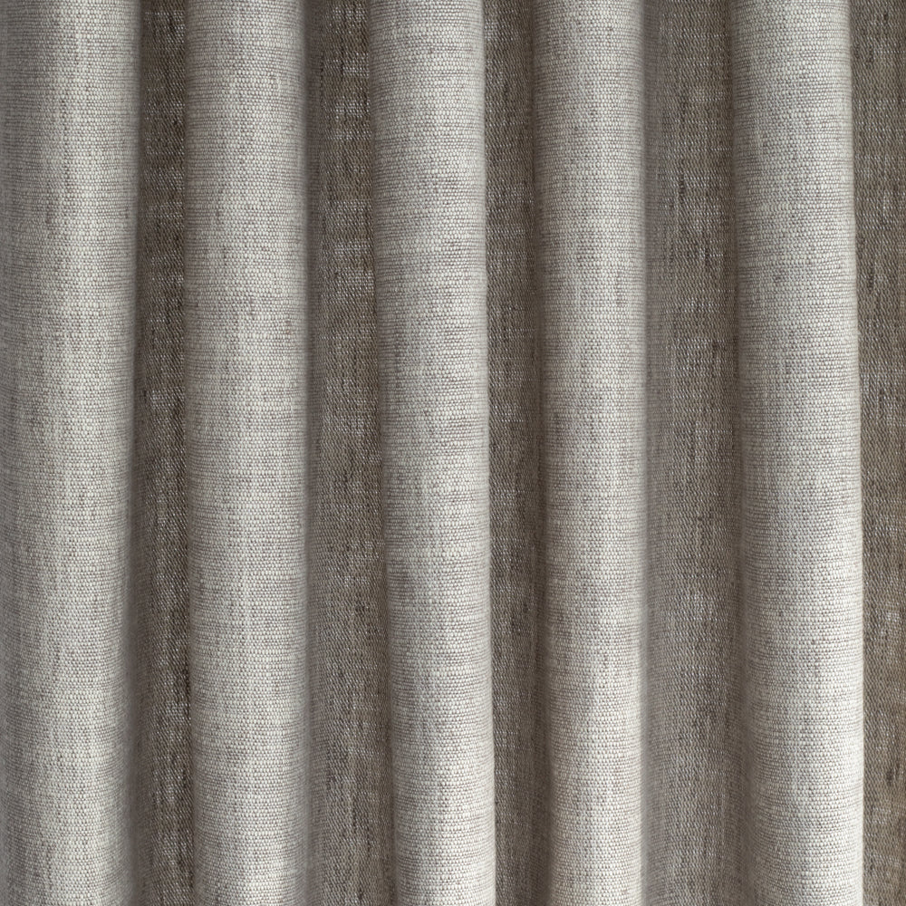 Kingham Cobblestone grey taupe linen cotton curtain fabric : view 2