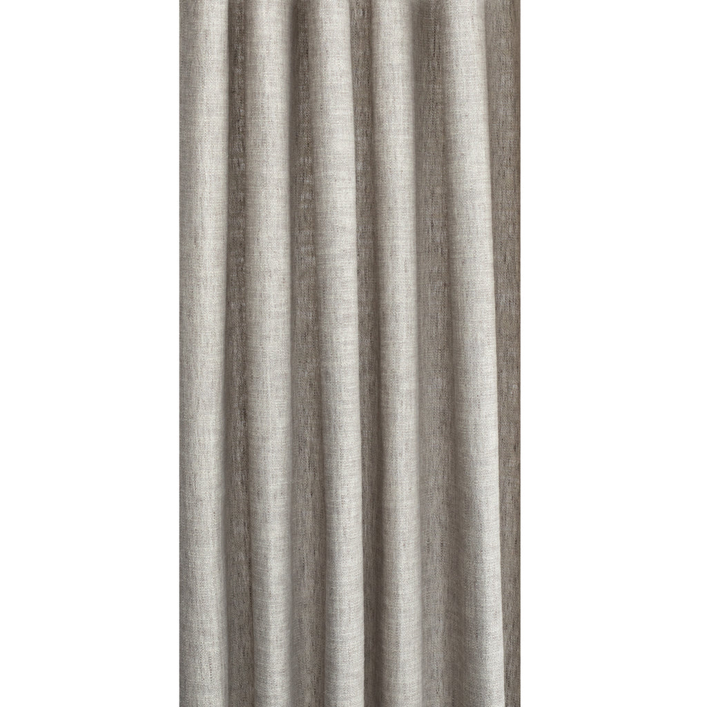 Kingham Cobblestone grey taupe linen cotton curtain fabric : view 3