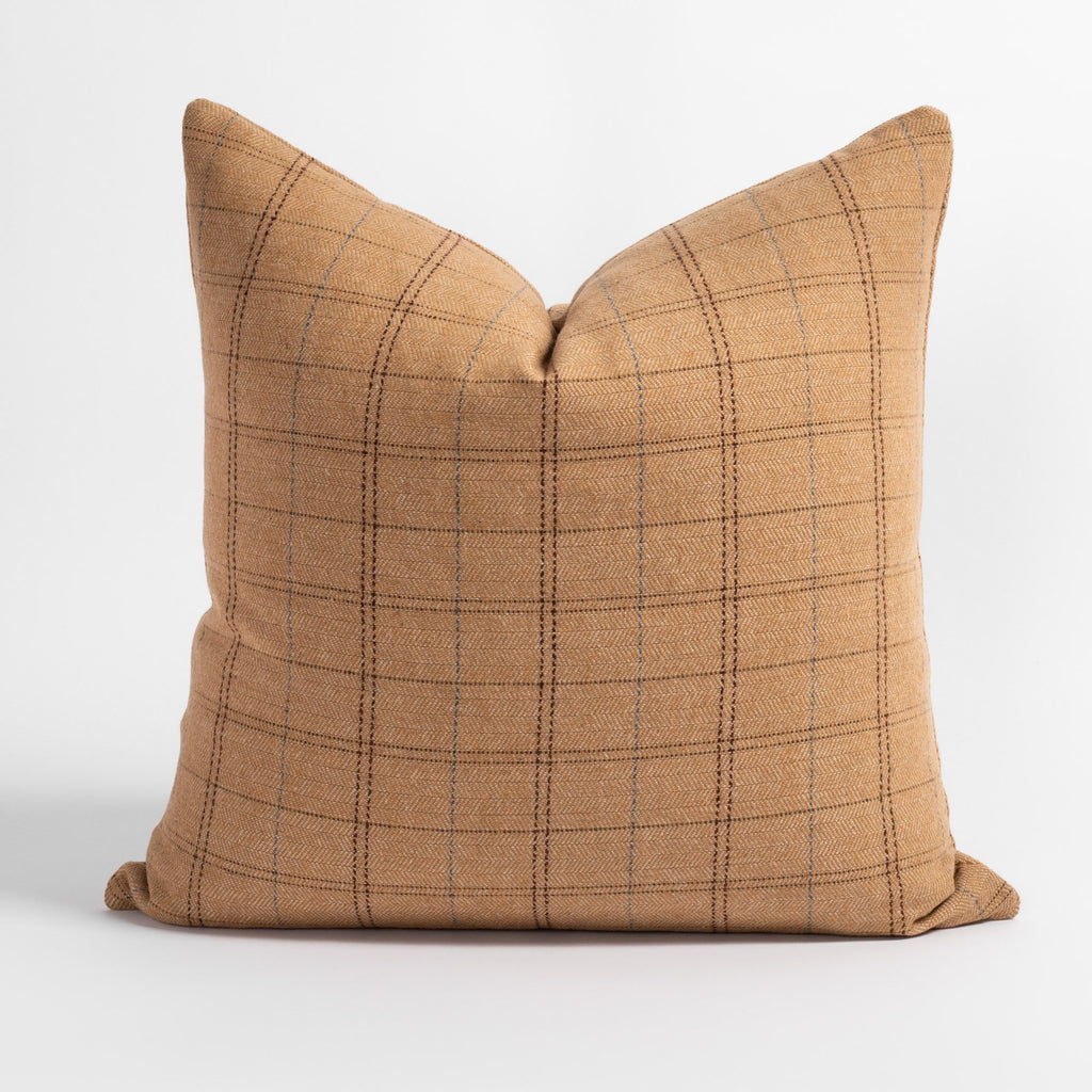 Lundie Plaid 20x20 Pillow Camel from Tonic Living