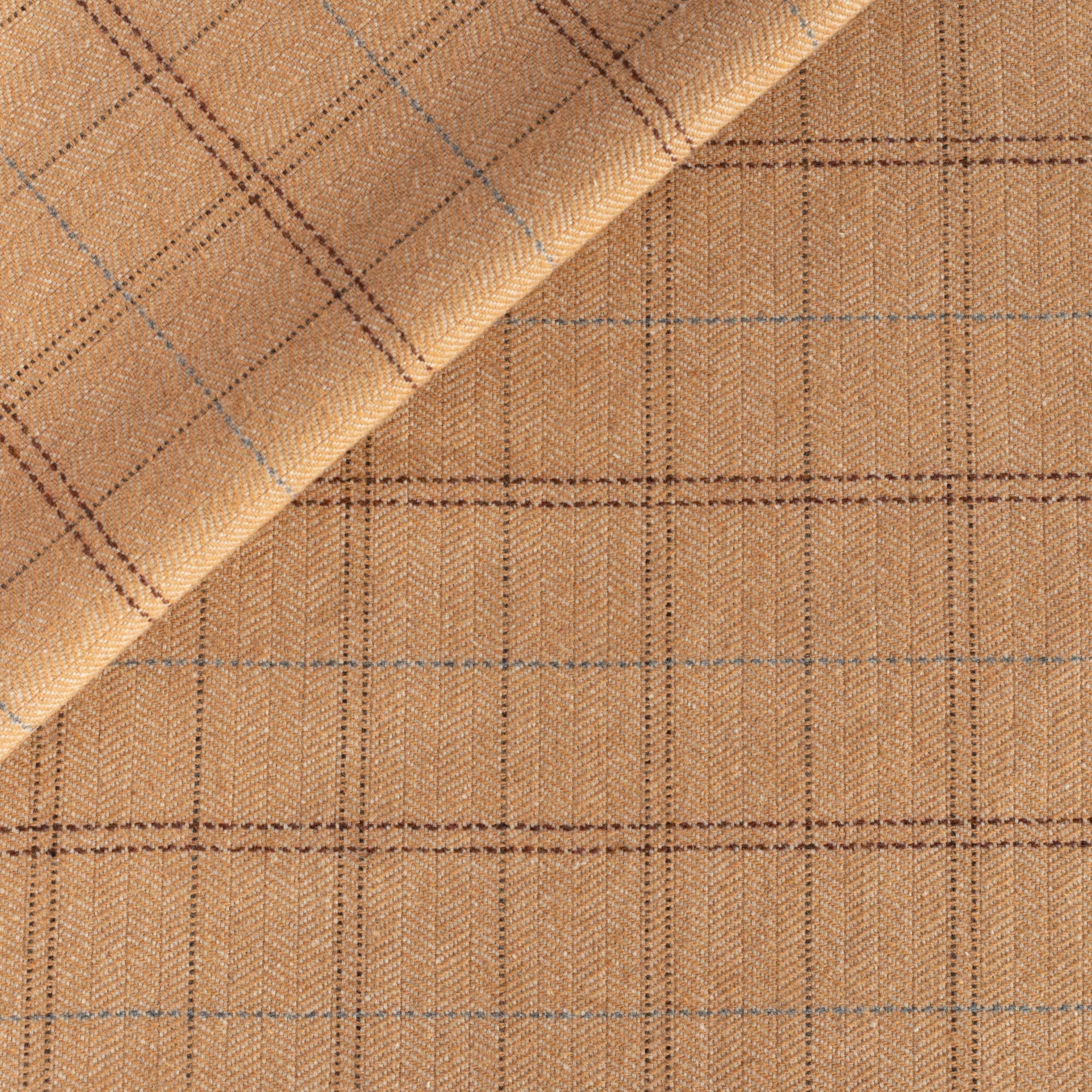 Lundie Plaid Fabric, Camel – Tonic Living