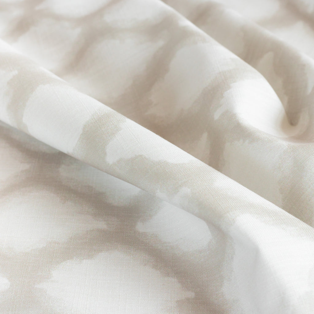 Melrose Sand, a beige and white ikat print fabric : view 2