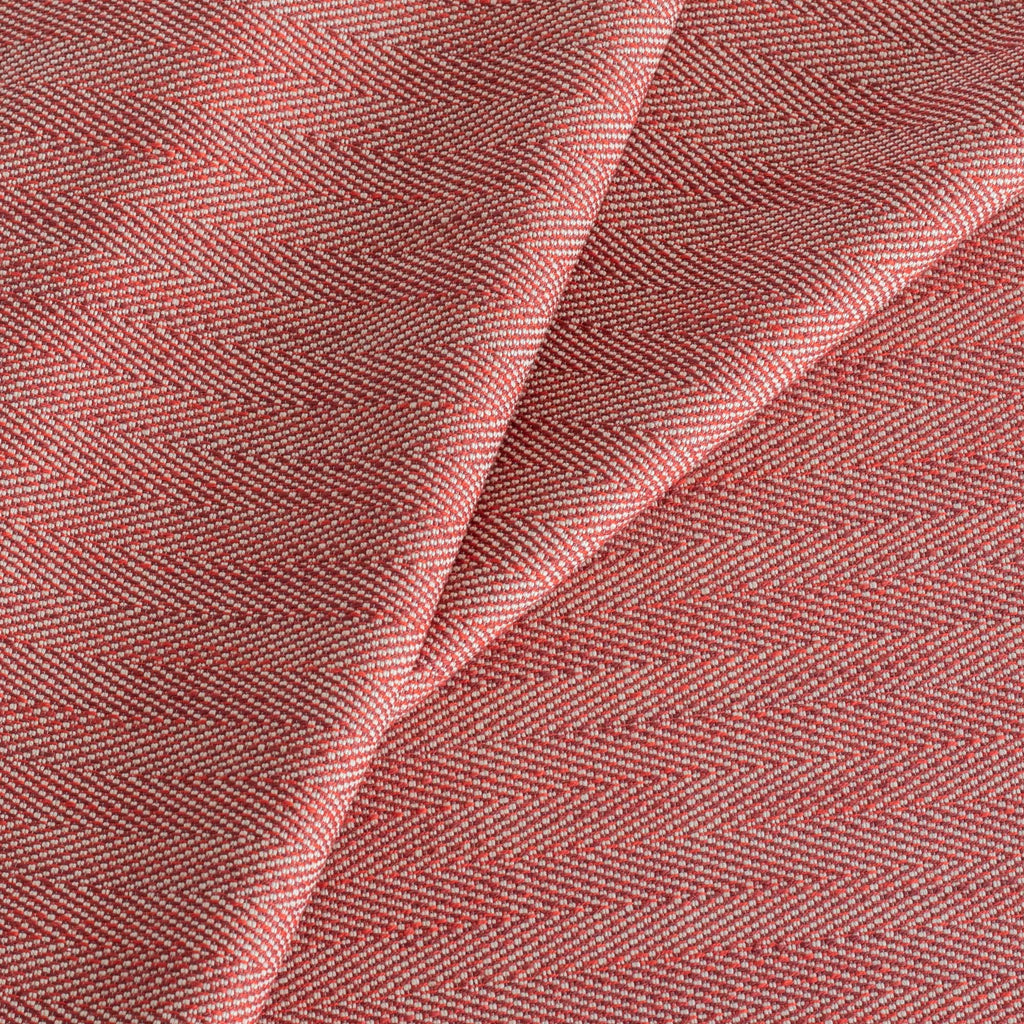 Molino red herringbone indoor outdoor fabric : view 3