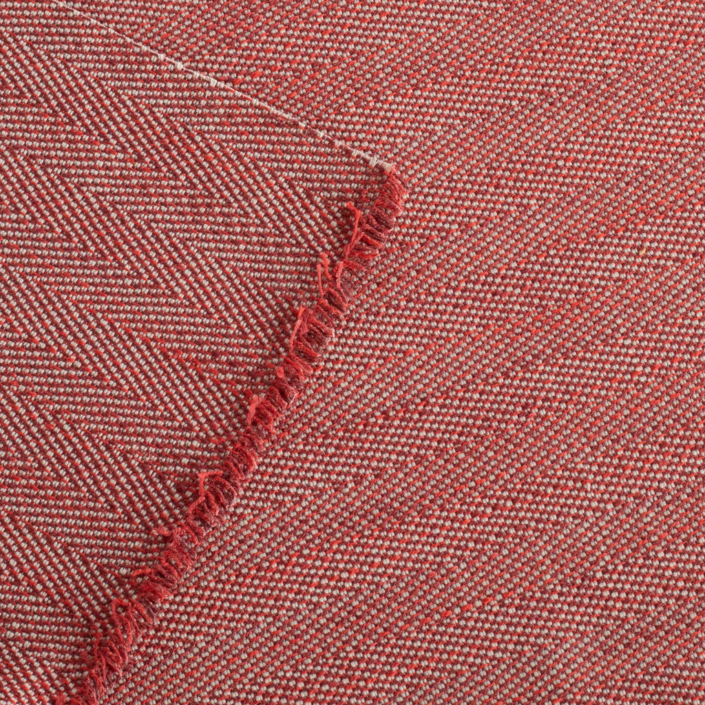 Molino red herringbone indoor outdoor fabric : view 4