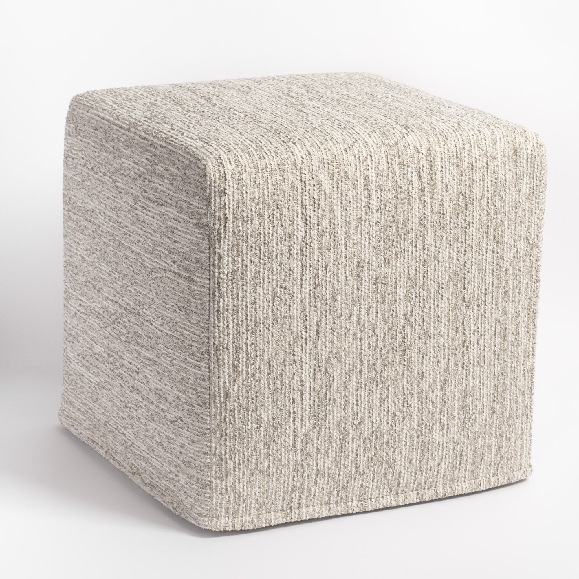 Natura 16x16 Cube Ottoman, Linen – Tonic Living