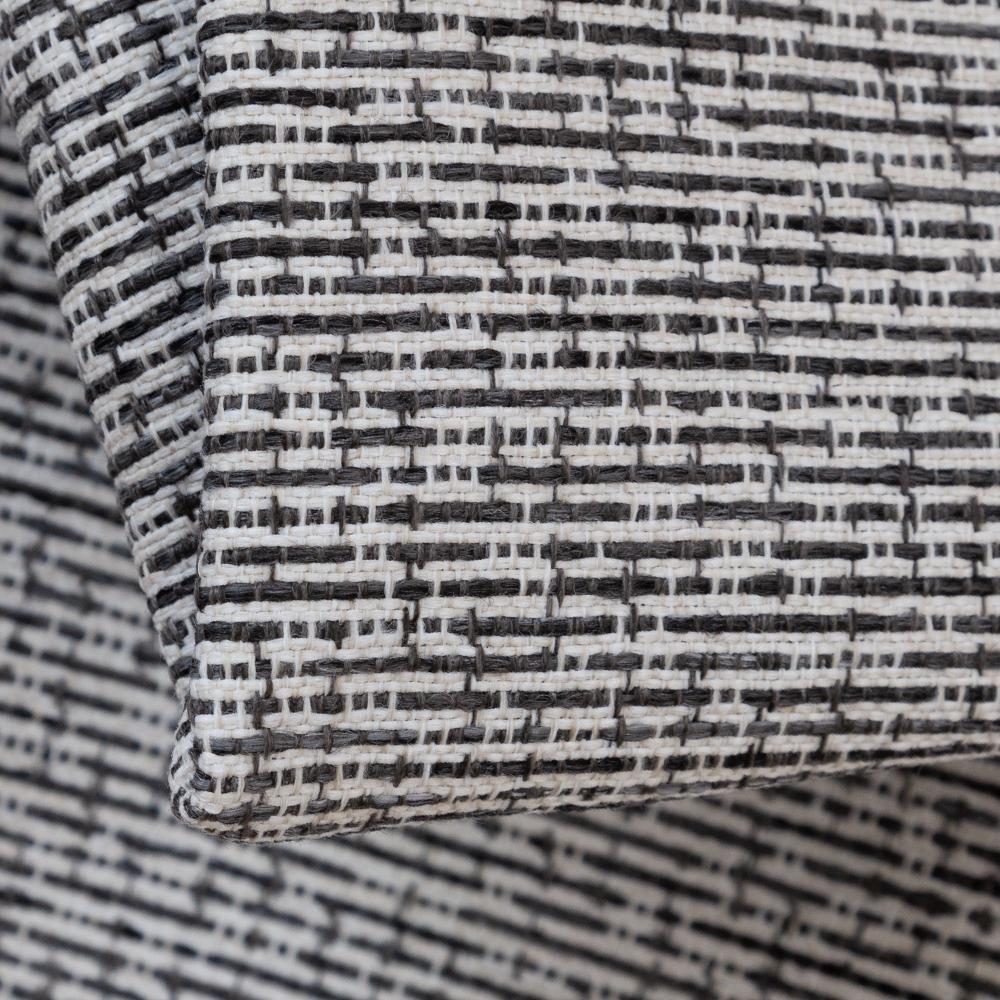 Renton Pavement, a black, gray and white textured upholstery fabric from Tonic Living