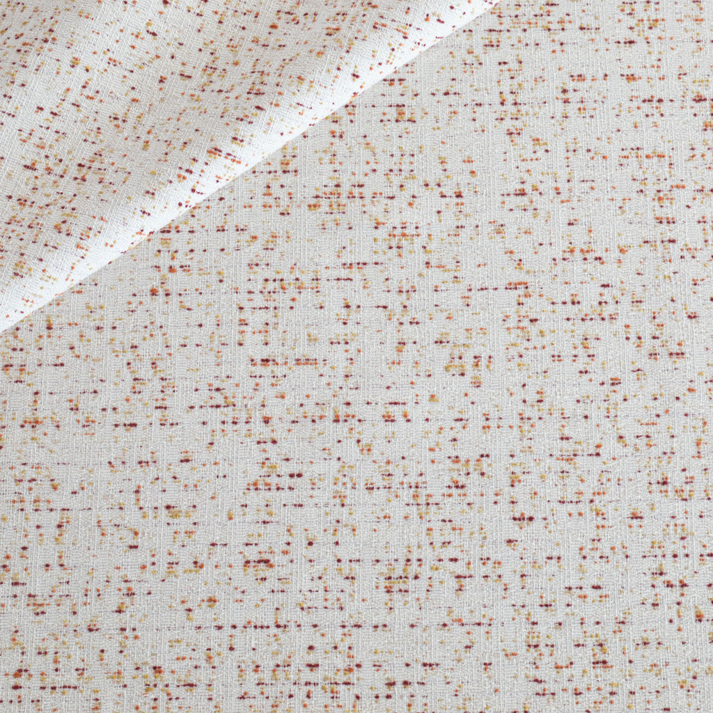 Rosetta Grenadine cream with red and gold speckled dot patterned outdoor fabric : view 5