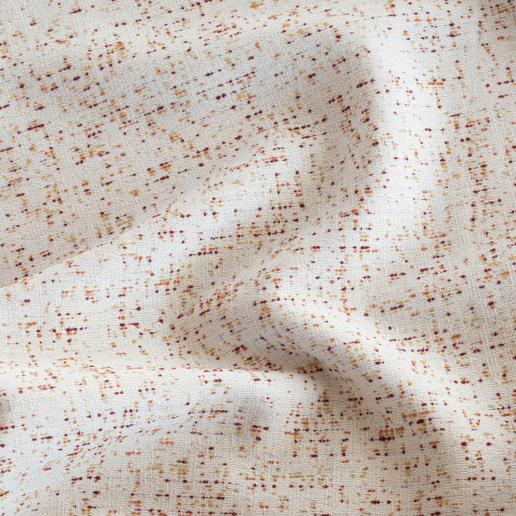 Rosetta Grenadine cream with red and gold speckled dot patterned outdoor fabric : view 3