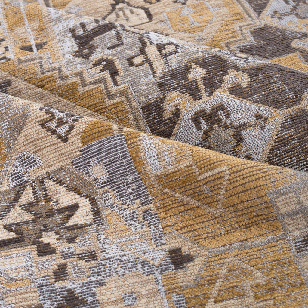 Saro Sisal earth tone turkish pattern home decor fabric 