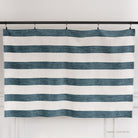 blue green and cream chenille stripe home decor fabric from Tonic Living