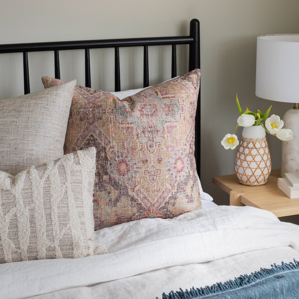 Modern eclectic boho pillows from Tonic Living