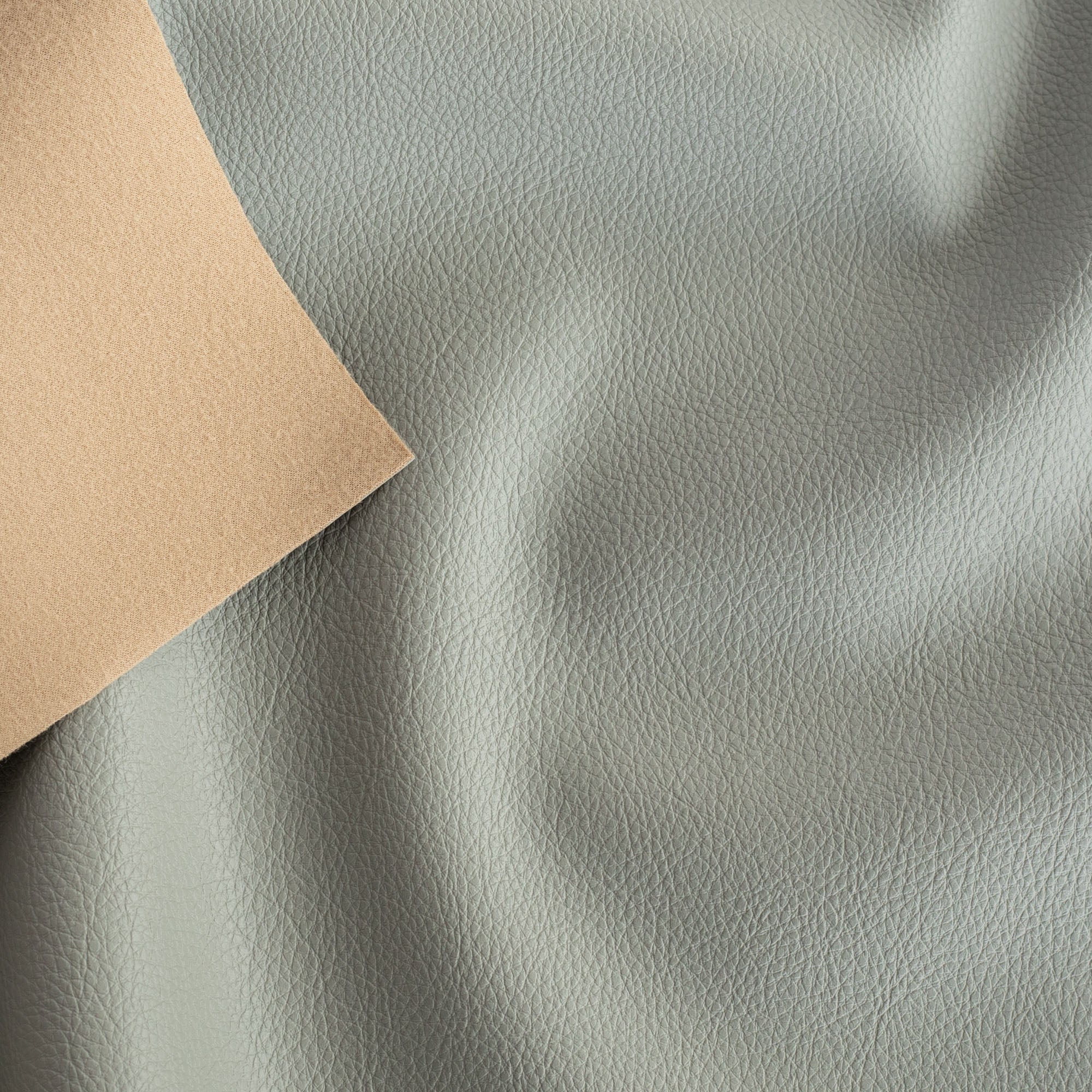 a gray vinyl performance upholstery fabric : view 2
