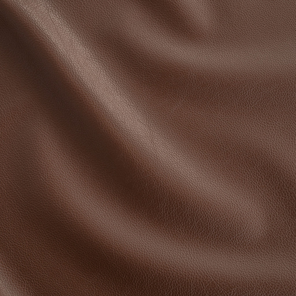 Sloan Walnut brown vinyl performance faux leather fabric from Tonic Living