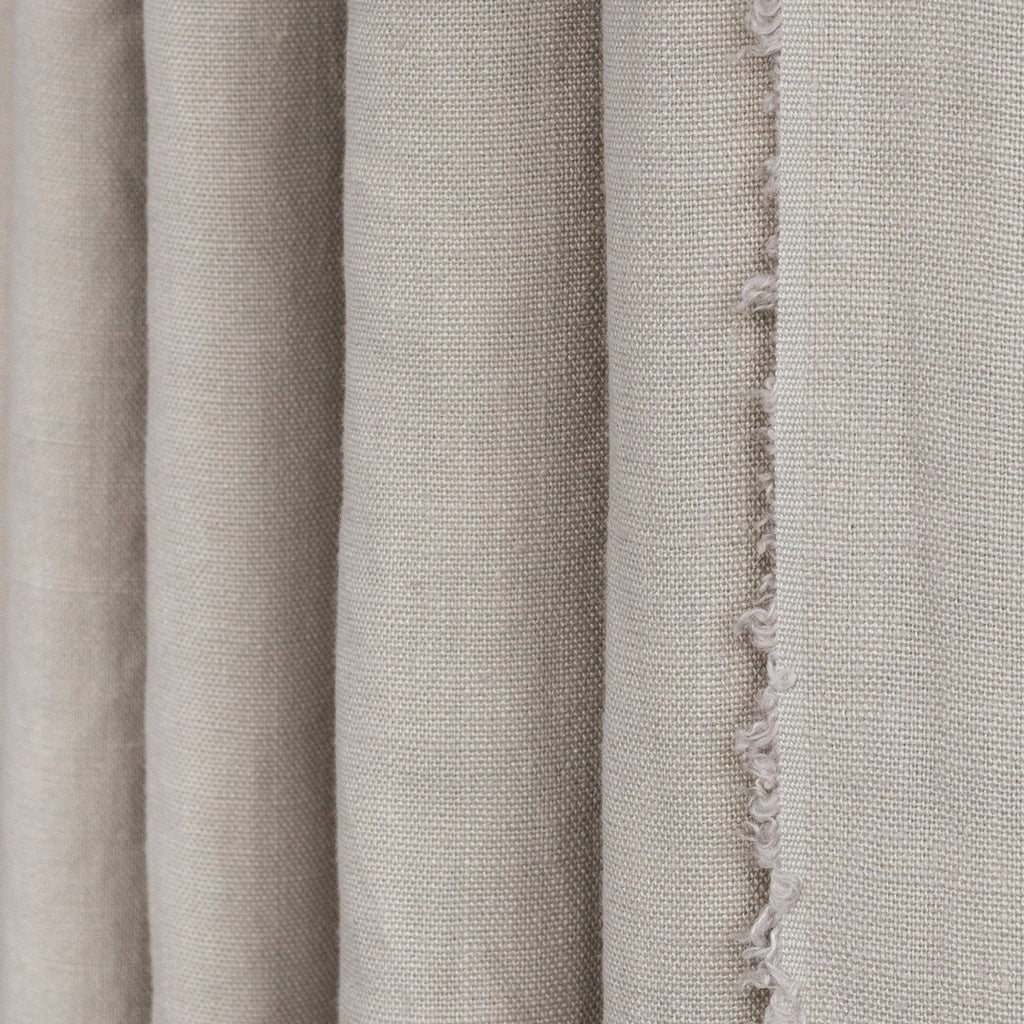 taupe beige linen curtain fabric