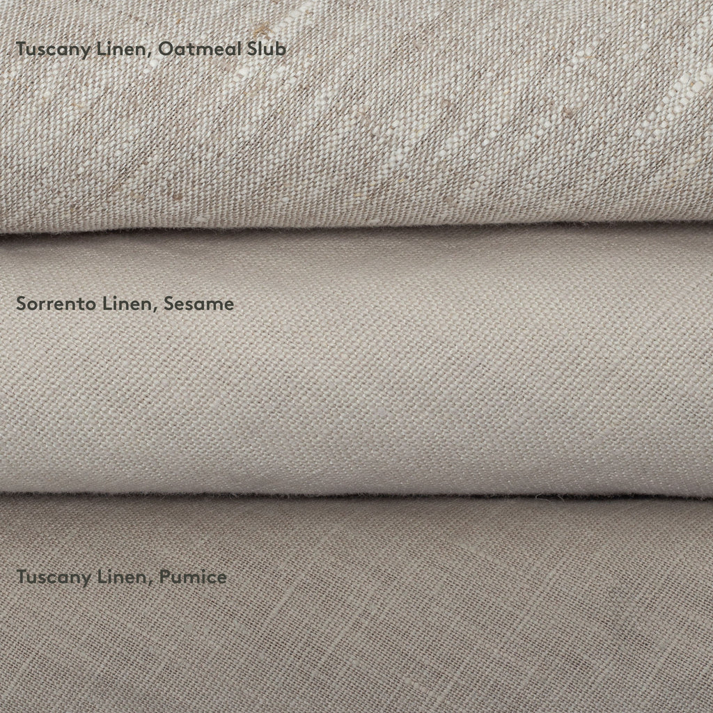 neutral color linen fabrics from tonic living