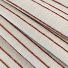 Spar Stripe Fabric, Russet : a rusty red horizontal stripe home decor fabric from Tonic Living view 4