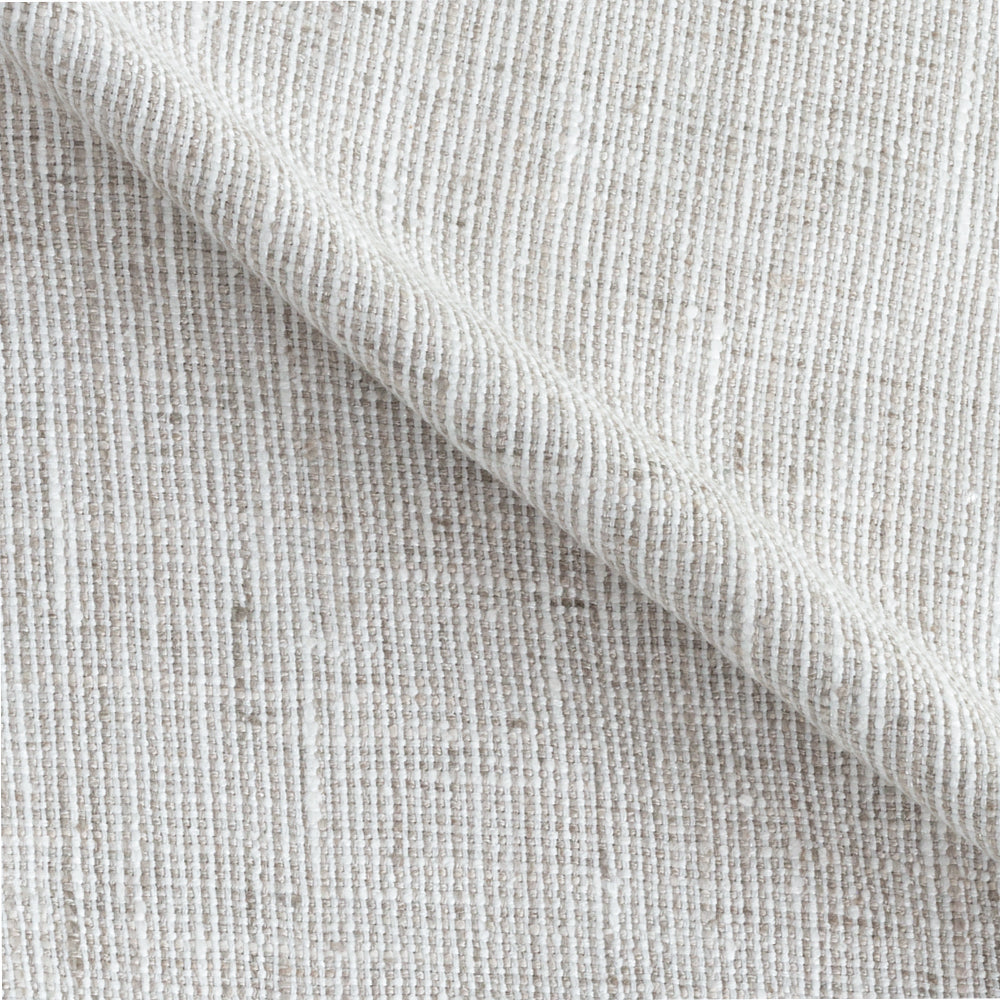 Stanhope Pearl fabric, a soft white and light grey woven home decor fabric from Tonic Living