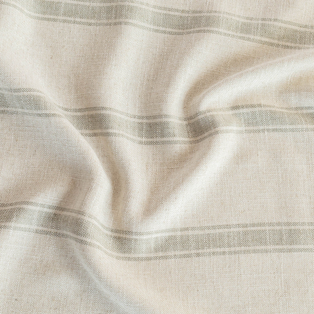 Theo Stripe Lake, a watery blue and cream stripe, multipurpose upholstery fabric from Tonic Living 